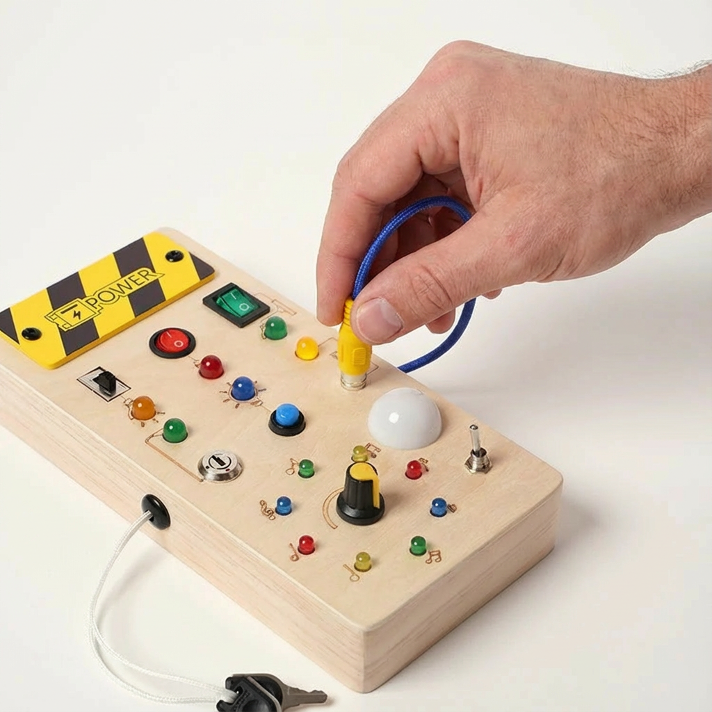Toy For Less™ Wooden Switch Board